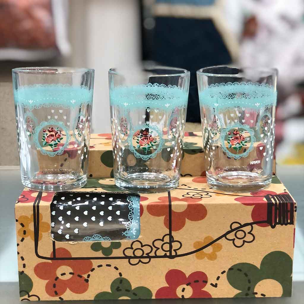 لیوان شیشه ای فانتزی