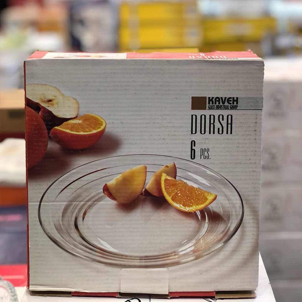 بشقاب بلور کاوه مدل درسا