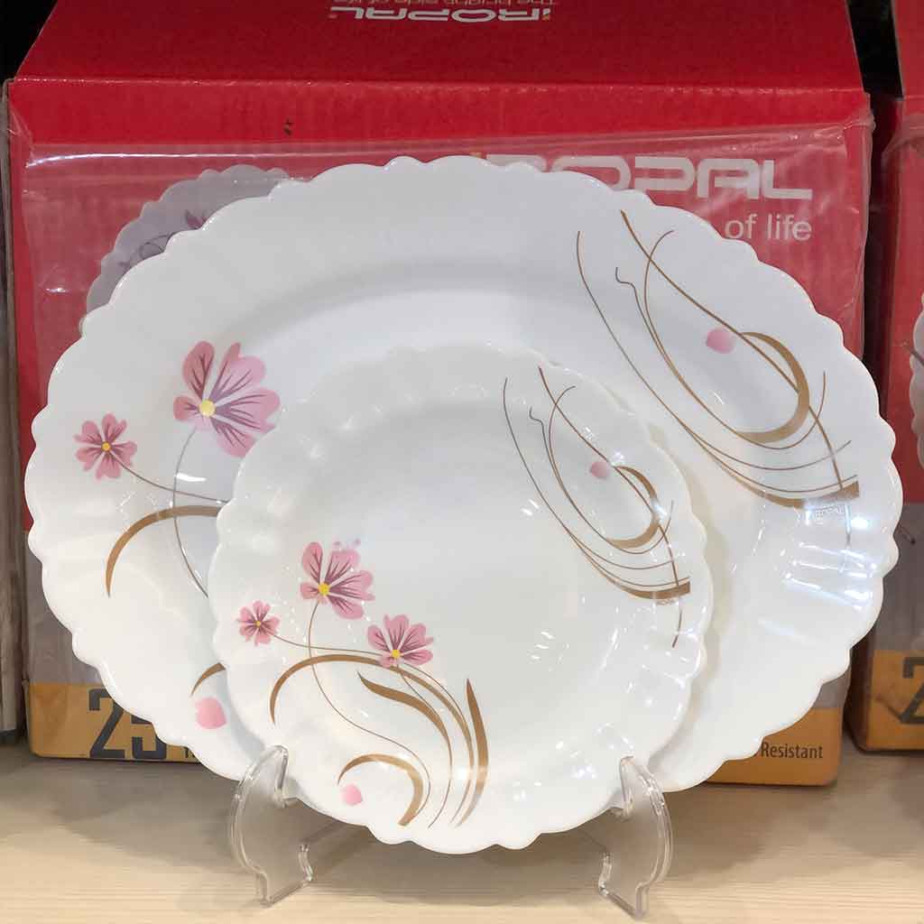 سرویس غذا خوری 25 پارچه آیروپال مدل صنم صورتی