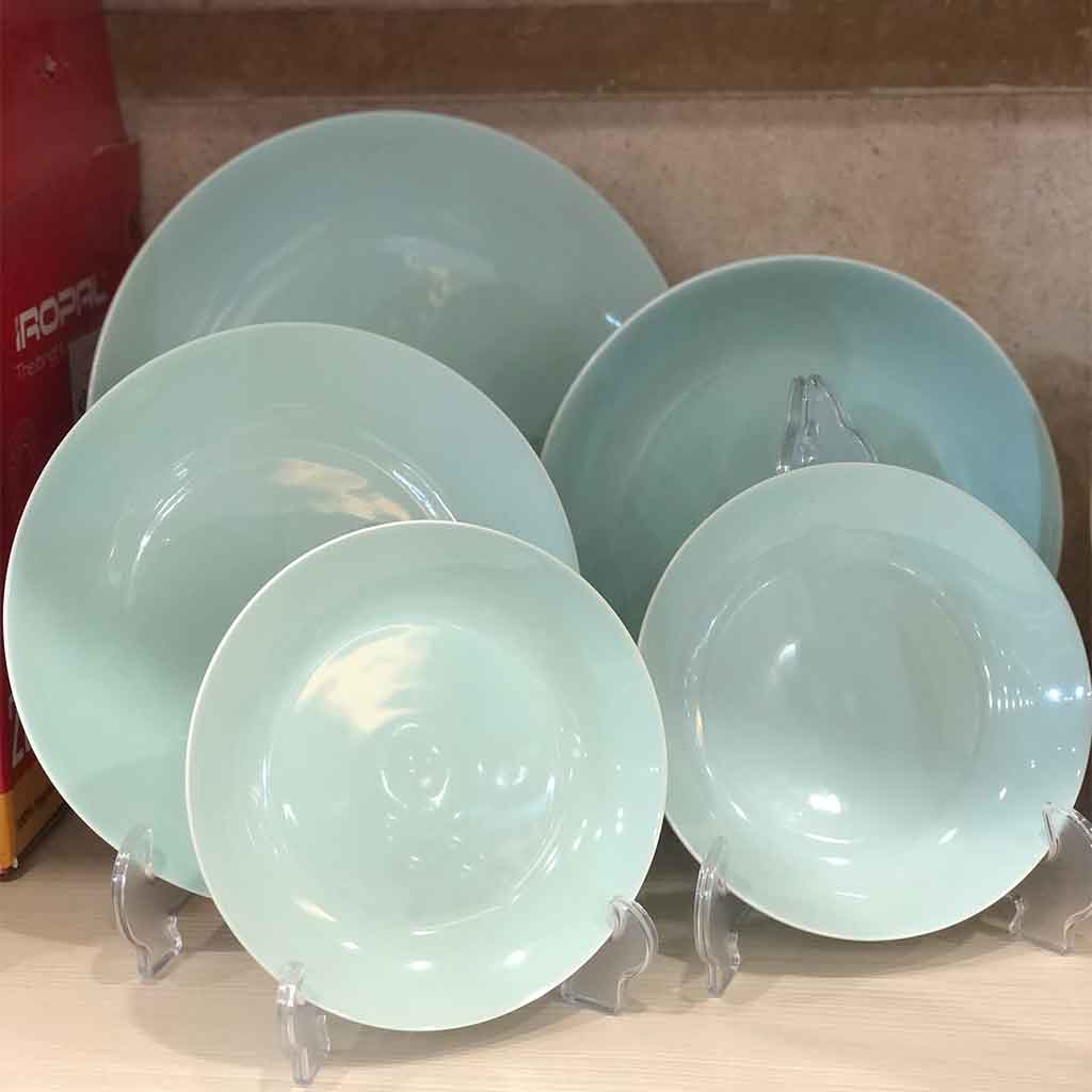 سرویس چینی 30 پارچه غذاخوری تک رنگ