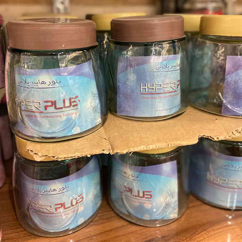 جا ادویه ای شیشه ای مدل بلور هایپر پلاس