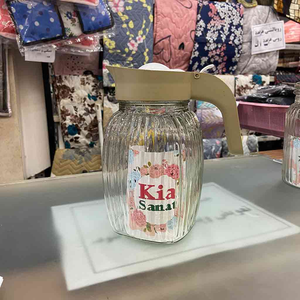 پارچ آب شیشه ای کیا صنعت سایز متوسط