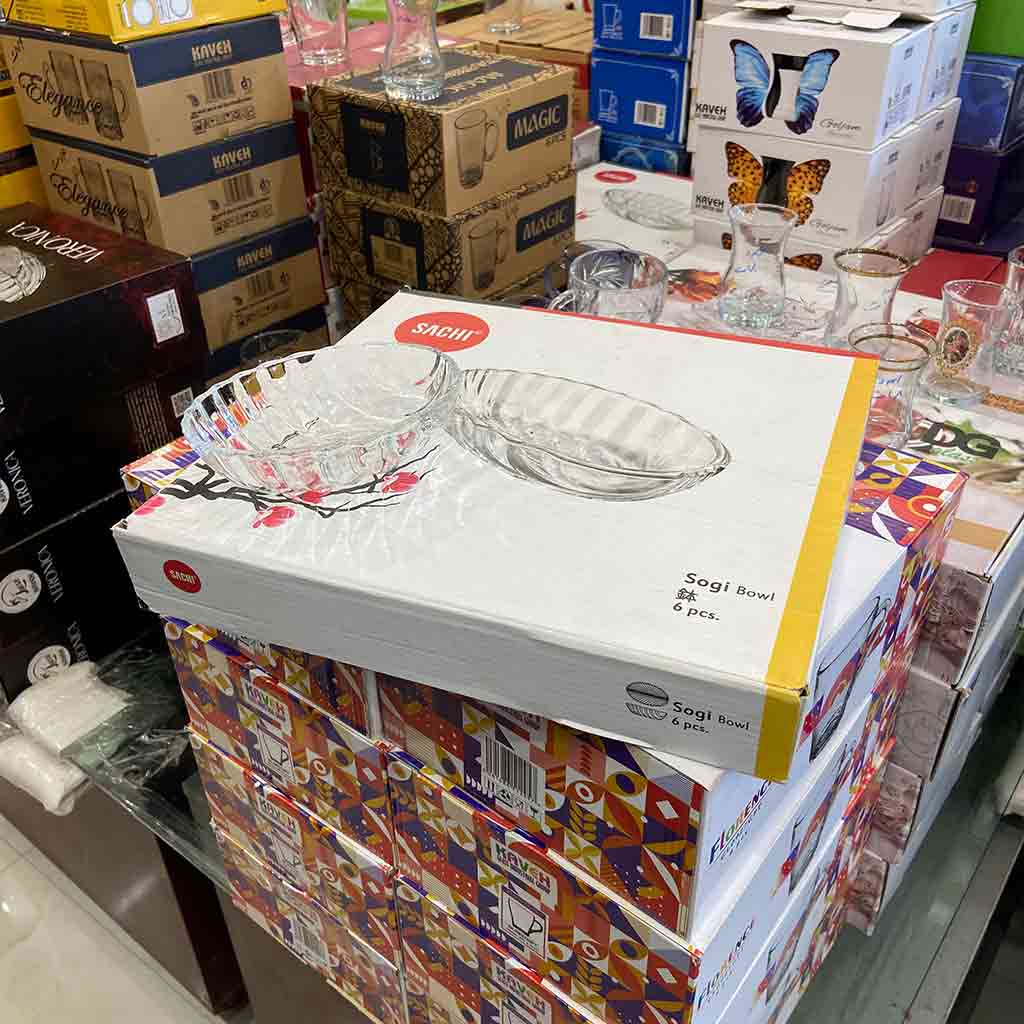 پیاله ساچی مدل برگ بسته 6 عددی