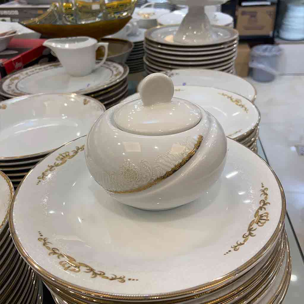 قندان لونا توس چینی گرد