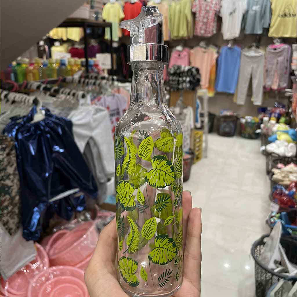 بطری ابلیمو و روغن زیتون شیشه ای فانتزی