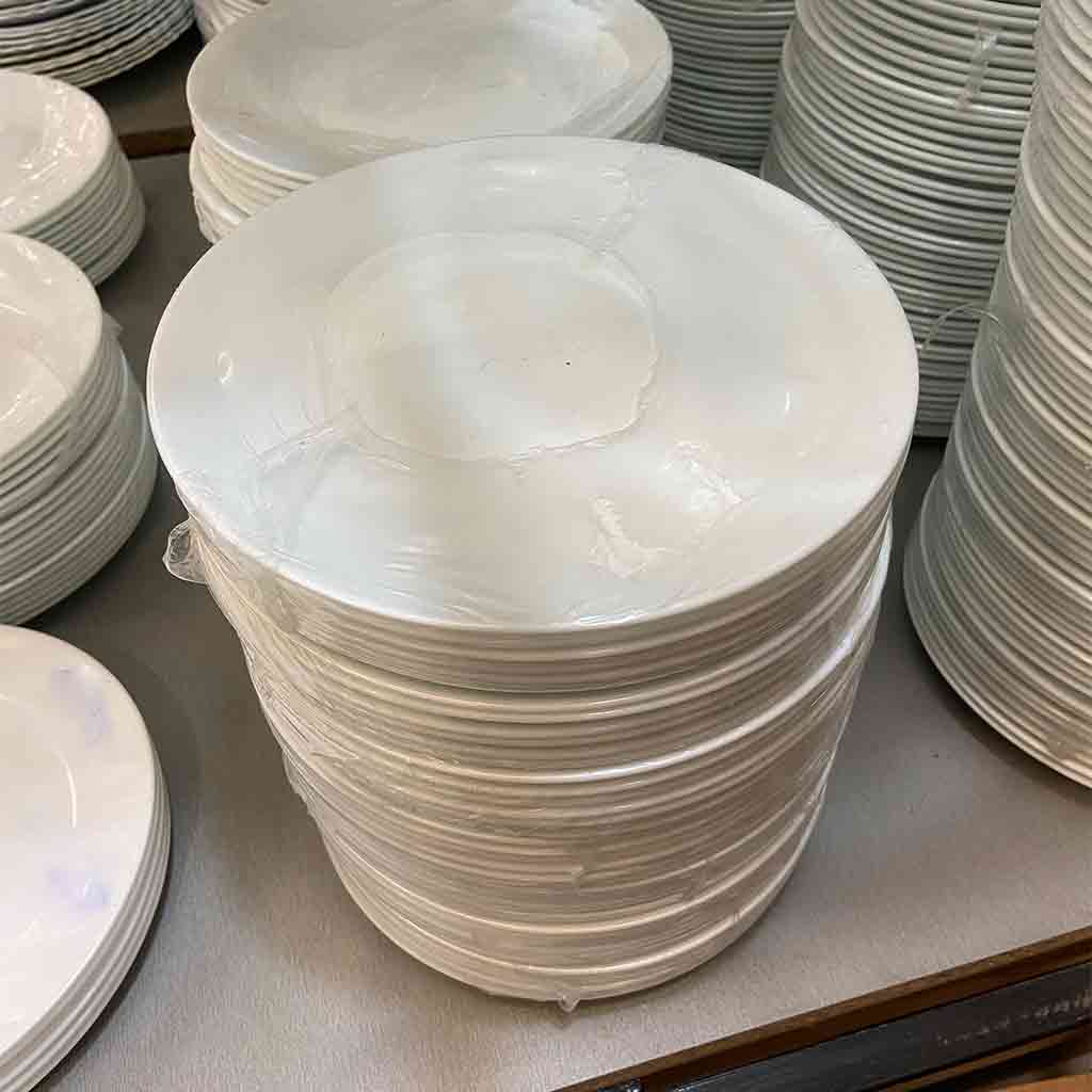 پیش دستی میوه خوری سفید ساده چینی