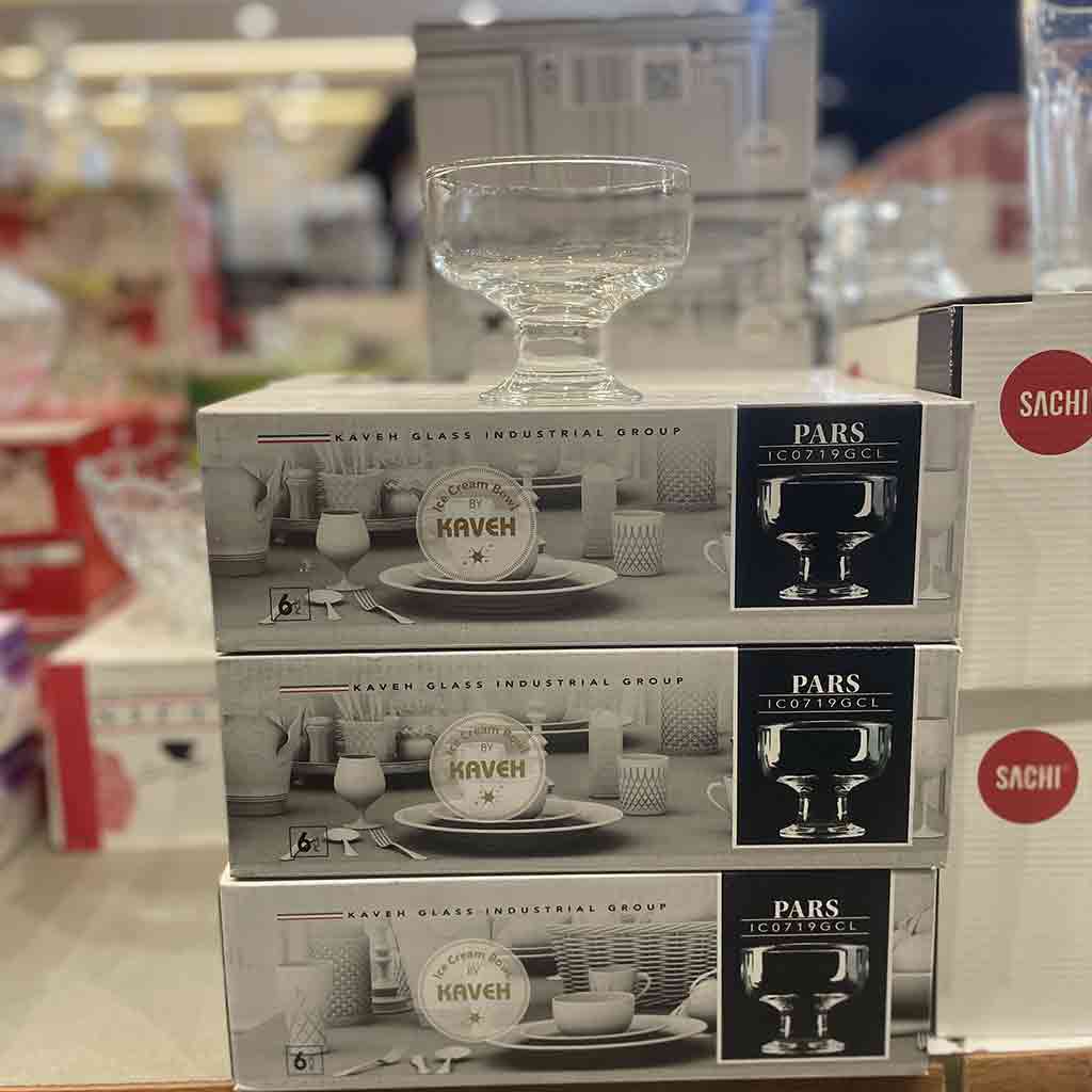 بستنی خوری کاوه مدل پارس بسته 6 عددی