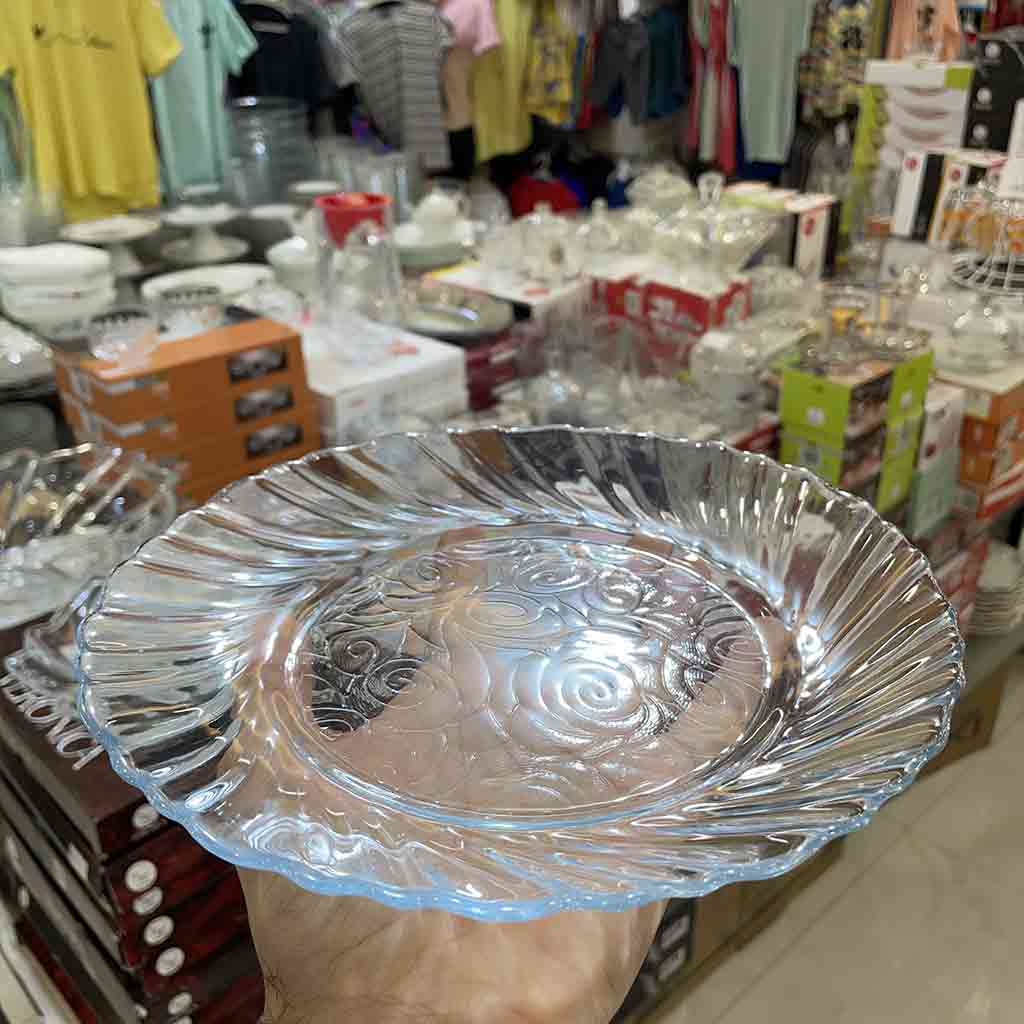 بشقاب غذاخوری بلور کاوه مدل دایانا بسته 6 عددی