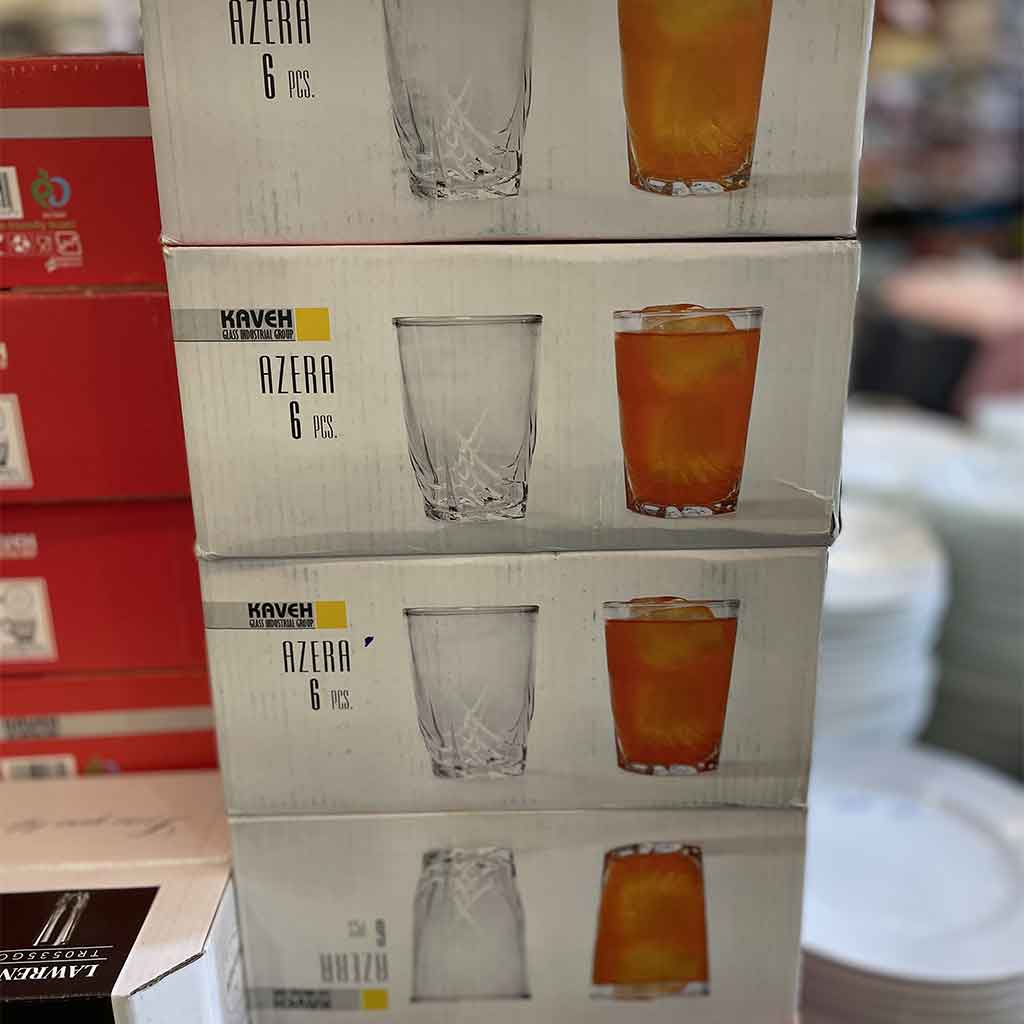 لیوان بلور آزرا برند کاوه