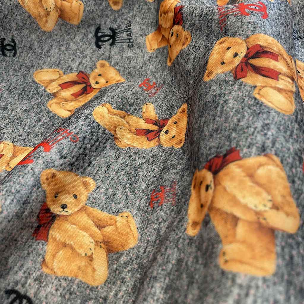 پارچه تریکو لباسی مدل خرسی