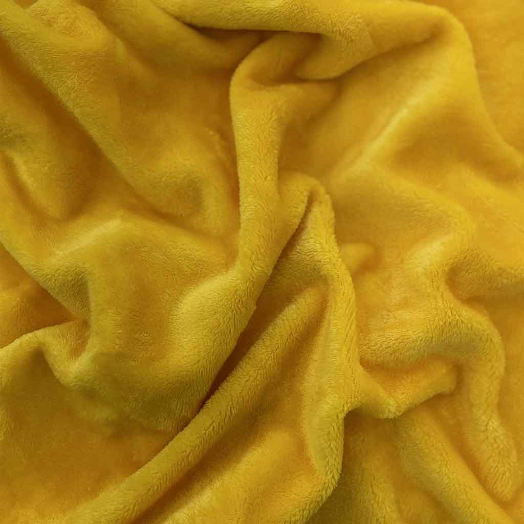 پارچه تدی زرد ساده