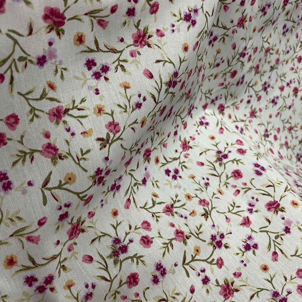 پارچه چادر نماز گل صورتی