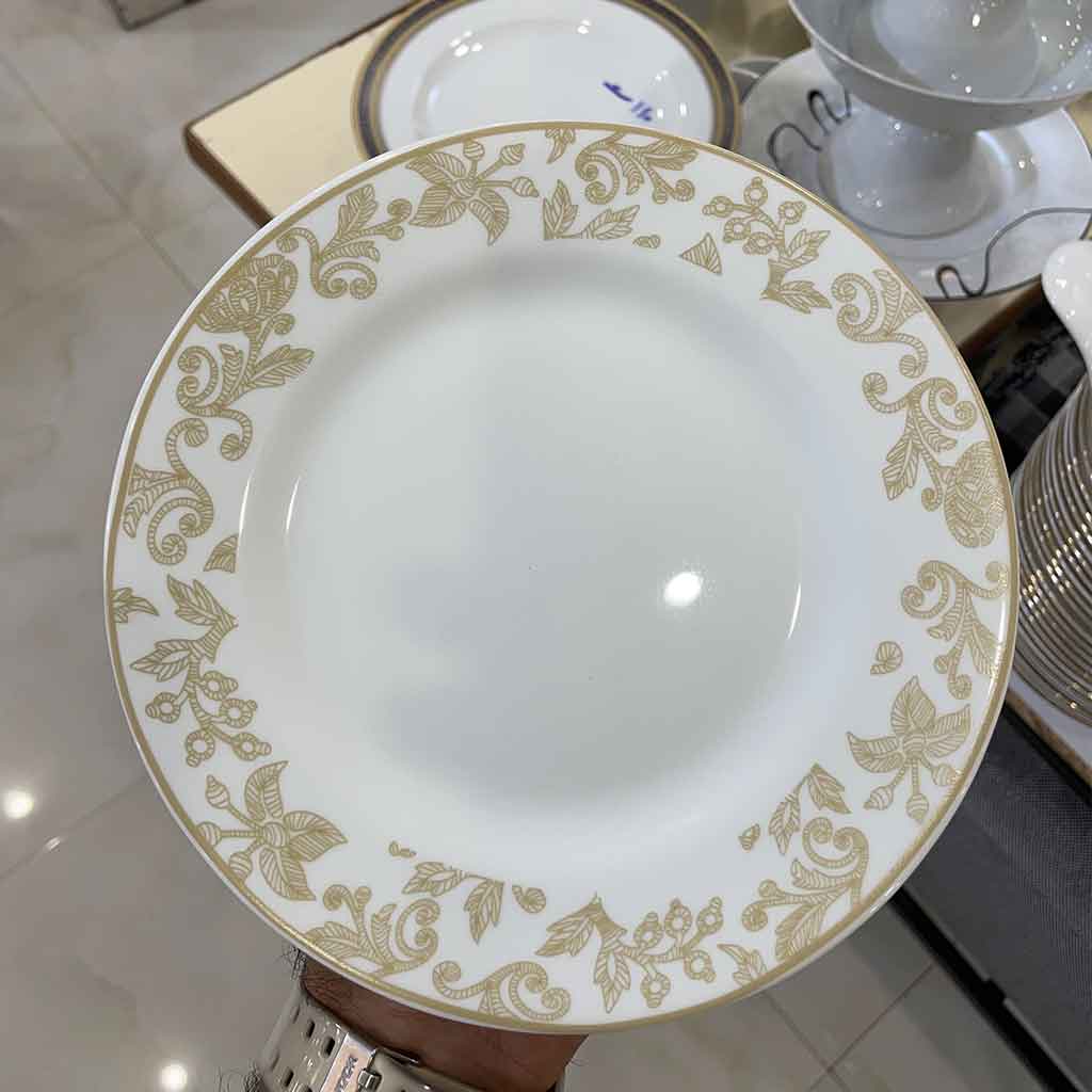 بشقاب چینی طرحدار گرد