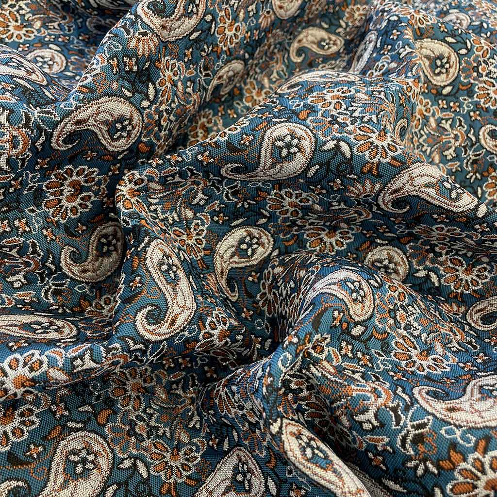 پارچه ترمه آبی