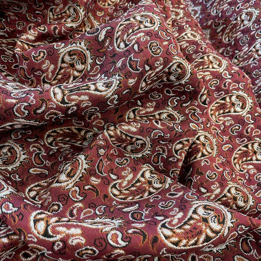 پارچه ترمه قرمز