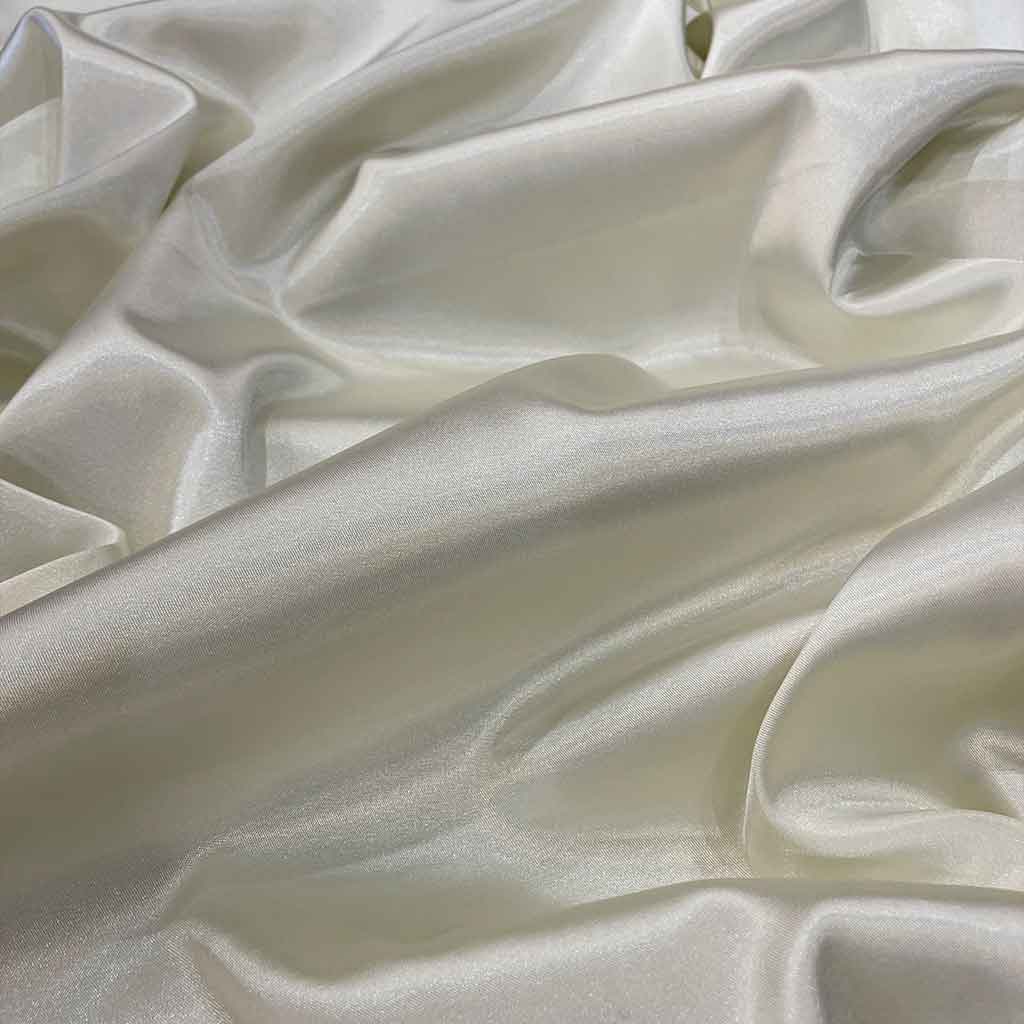 پارچه ساتن مرلین کرم ساده