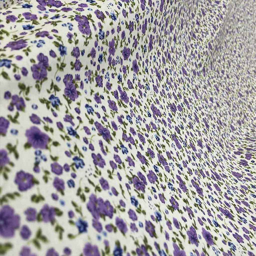 پارچه چادر نماز گل بنفش