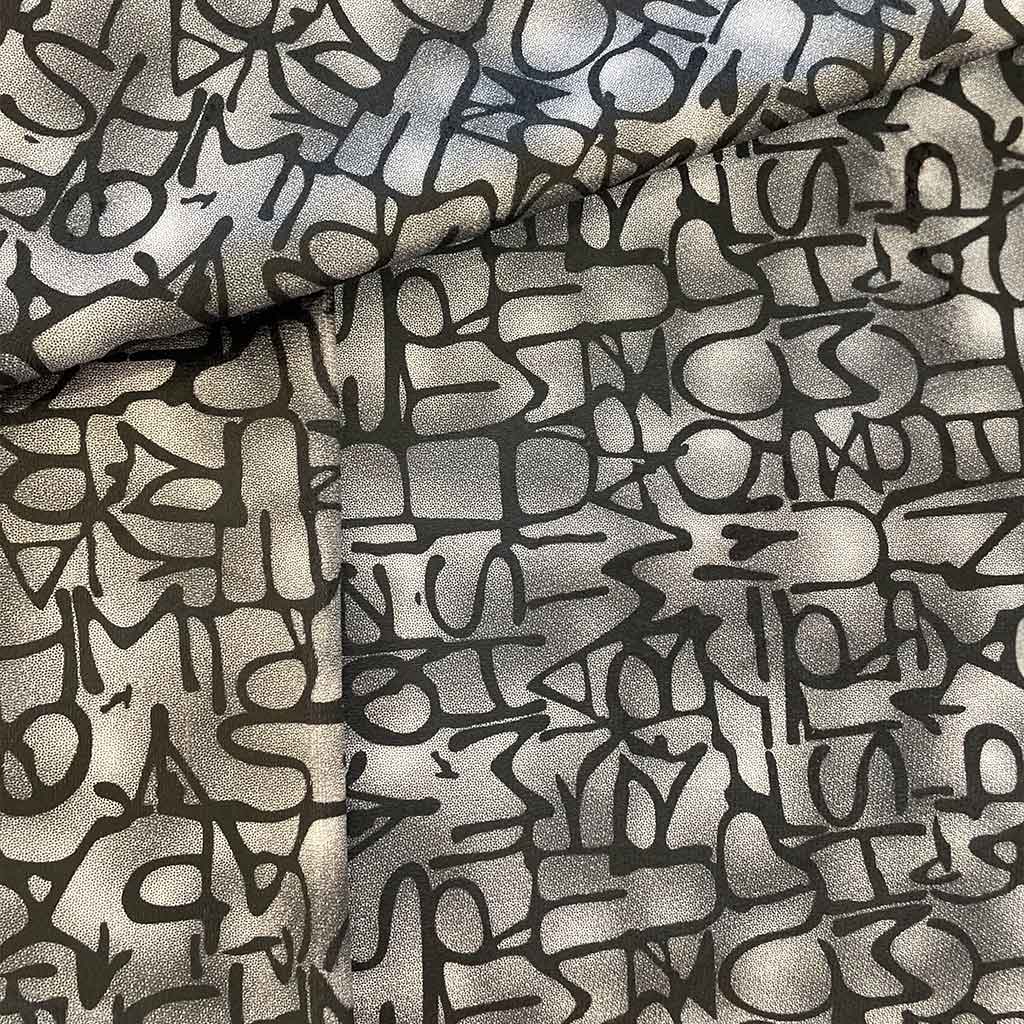 پارچه مخمل طرحدار الفبا