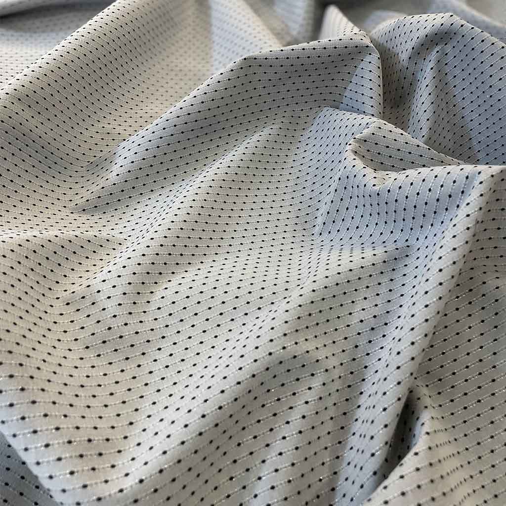 پارچه نخی طرح دون دون مشکی