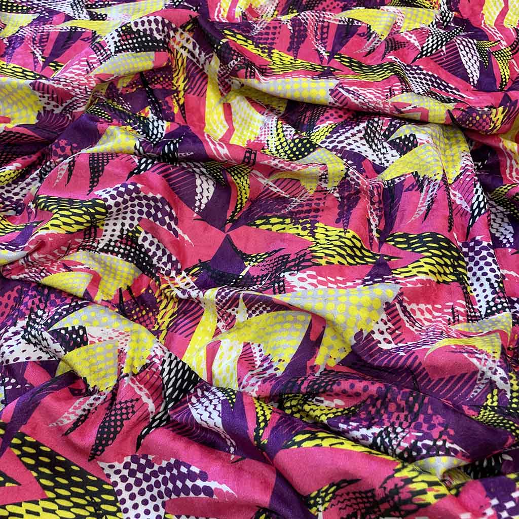 پارچه مخمل هازان طرح شلوغ