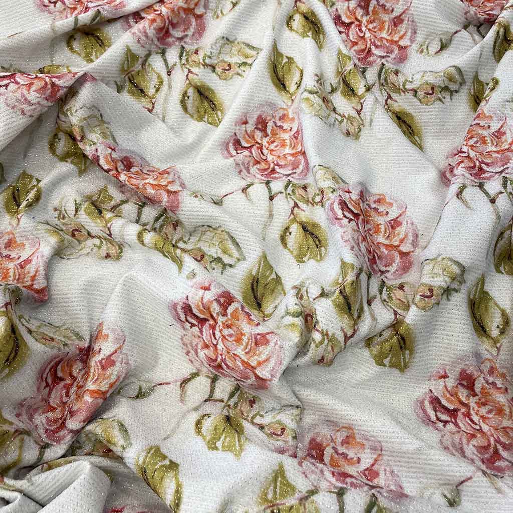 پارچه لمه طرحدار مدل گل