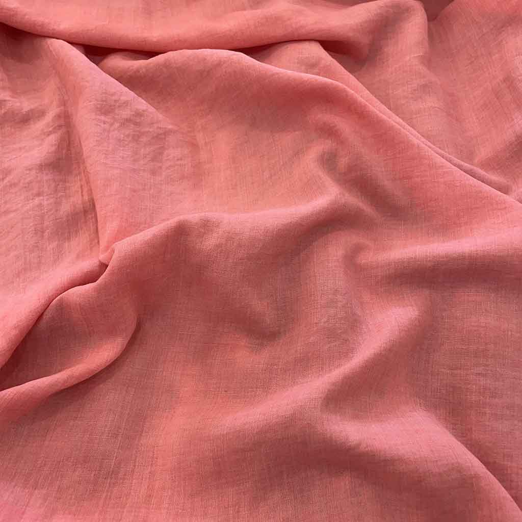 پارچه نخی ساده صورتی