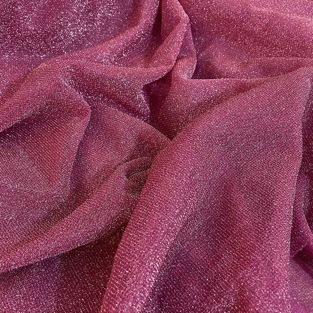 پارچه شاین دار رنگی صورتی