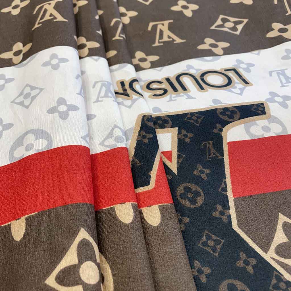 پارچه ملحفه ای طرحدار لویی ویتون