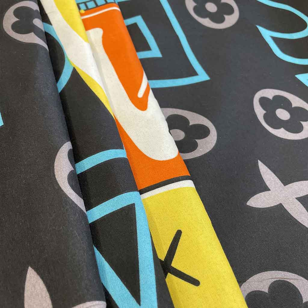 پارچه ملحفه ای طرحدار رباتی