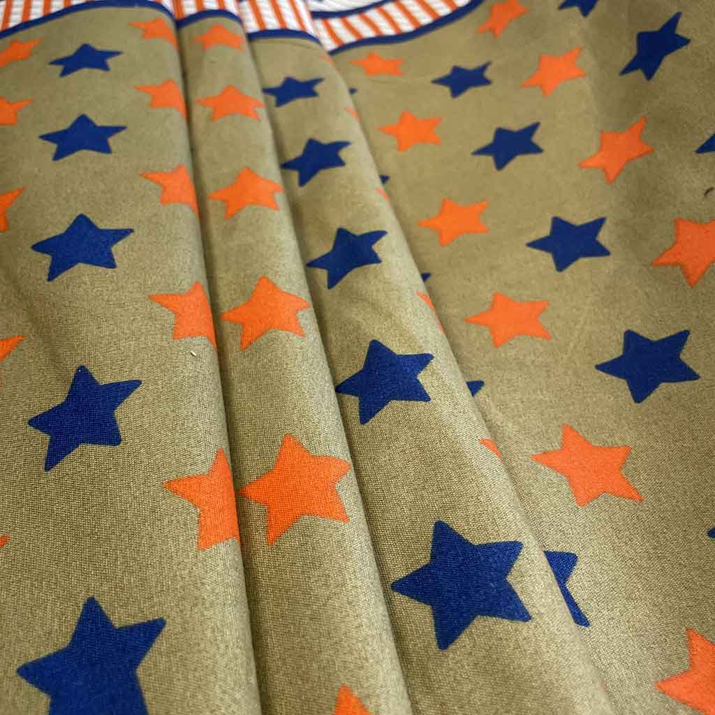 پارچه ملحفه ای طرحدار ستاره رنگی