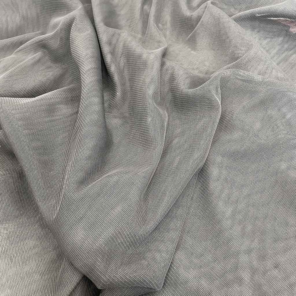 پارچه توری ساده خاکستری