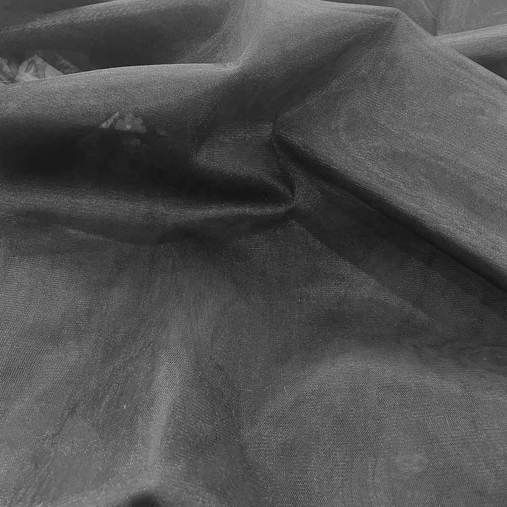 پارچه توری ساده مشکی