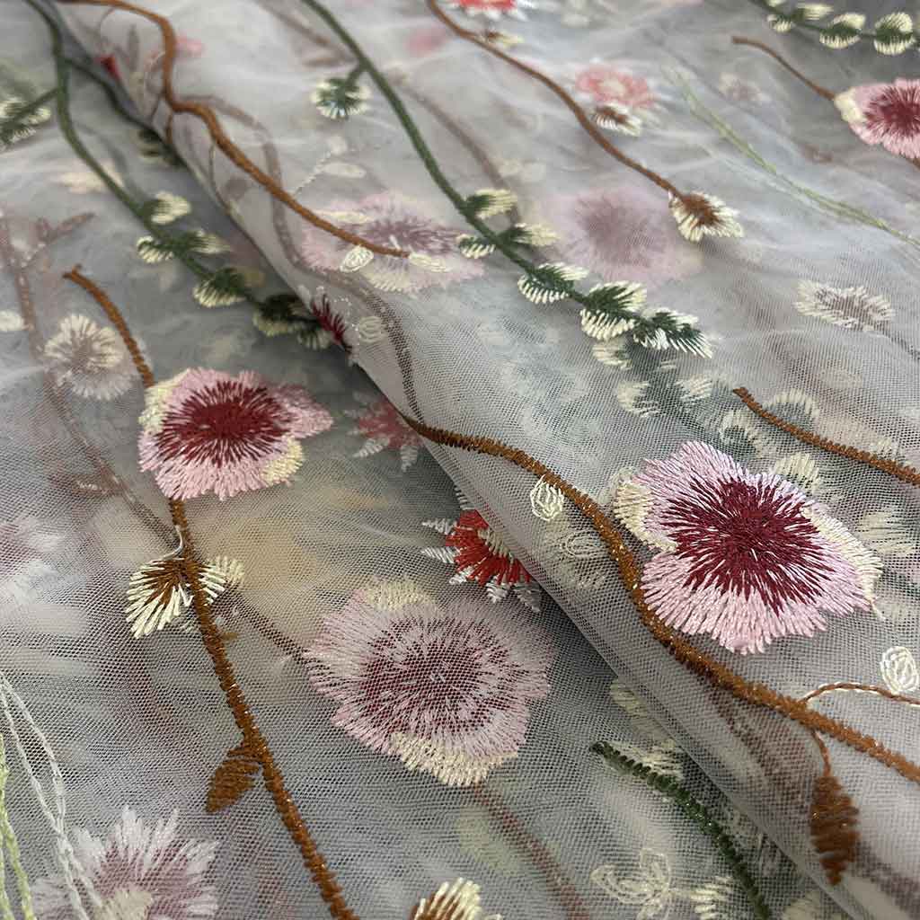 پارچه گیپور طرح گل