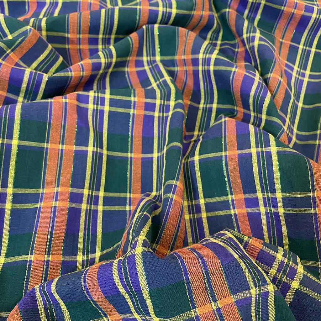 پارچه بنگال 4 خانه سبز