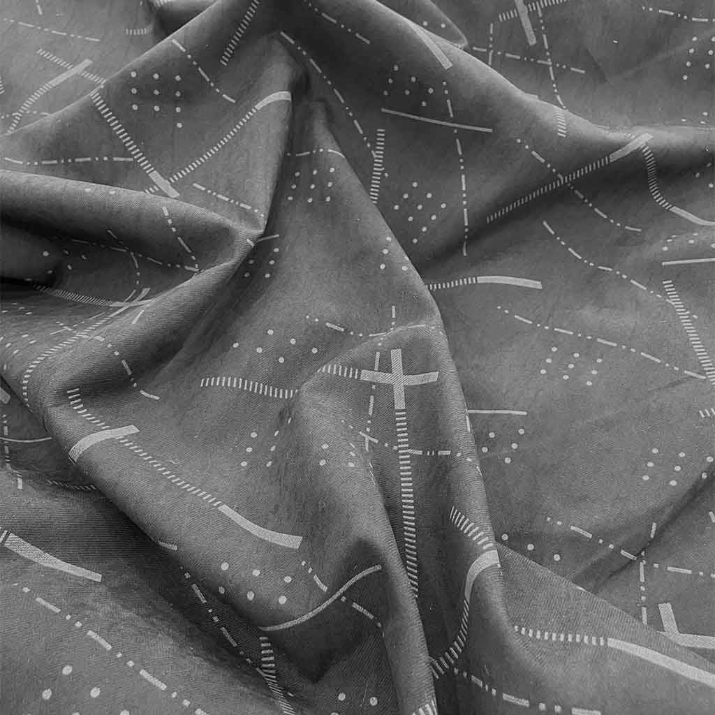 پارچه میکرو طرحدار ذغالی