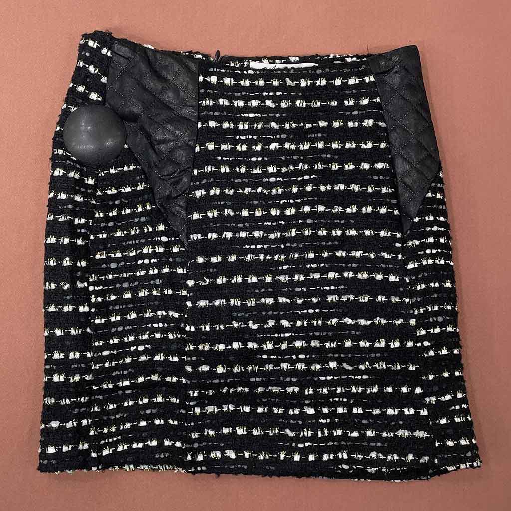 دامن مشکی شاین دار