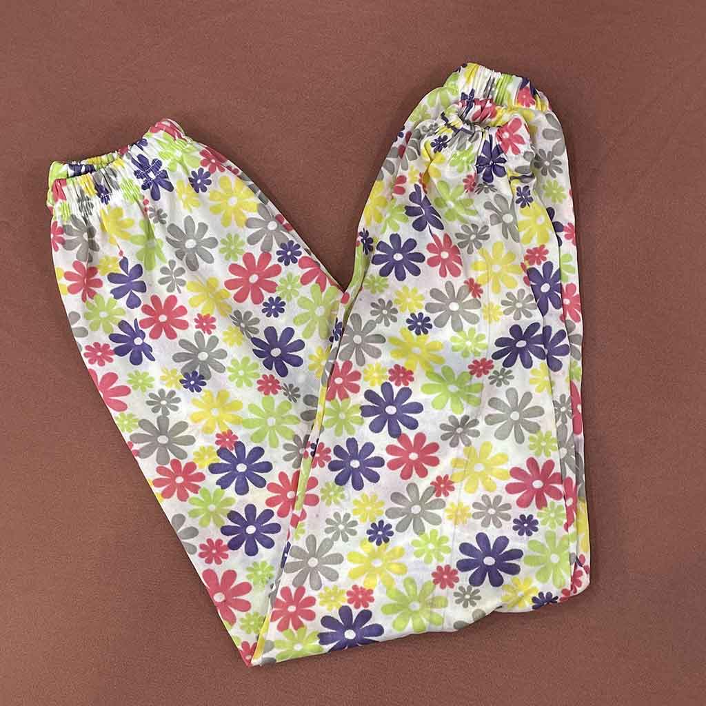 شلوار گل گلی رنگی بچگانه