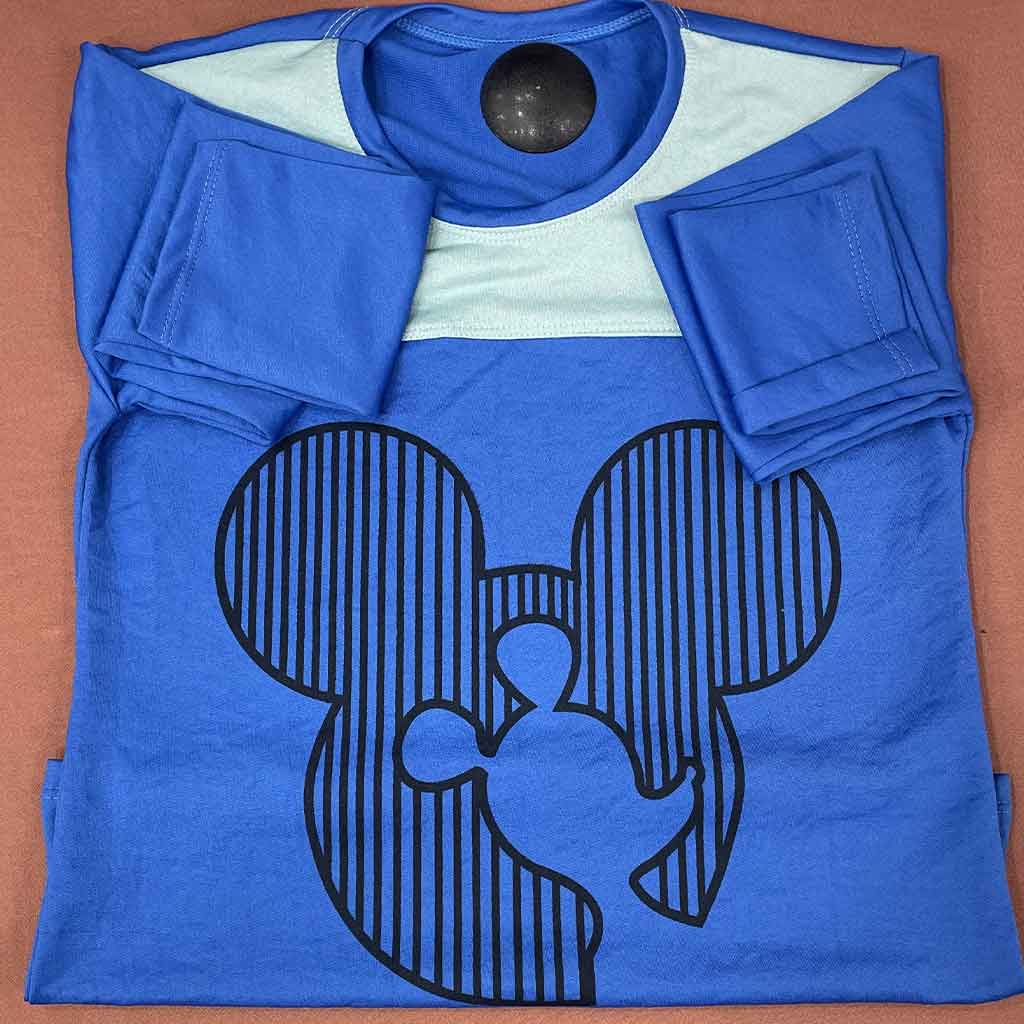 بلوز استین بلند پسرانه طرح میکی موس