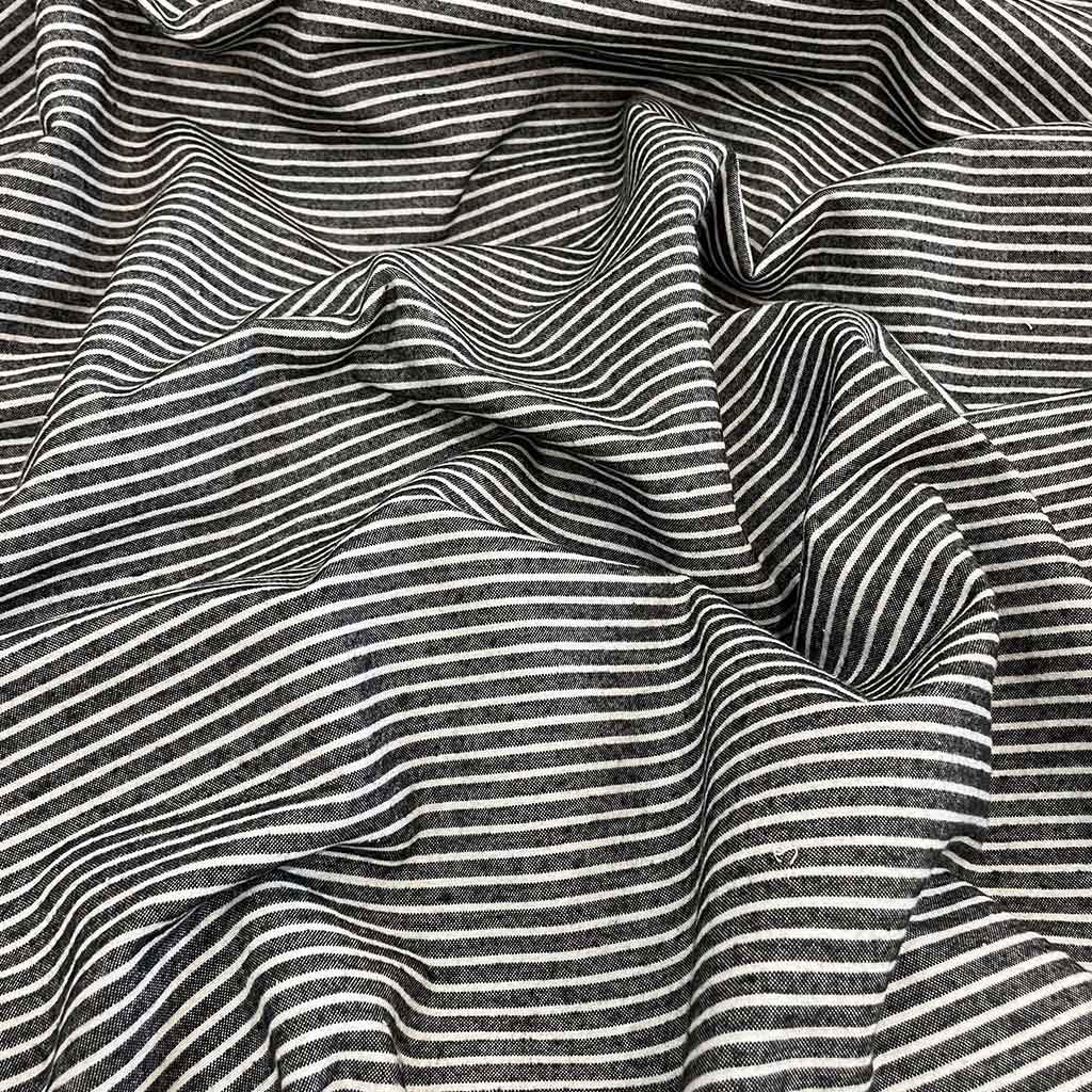 پارچه بزمک راه راه ذغالی