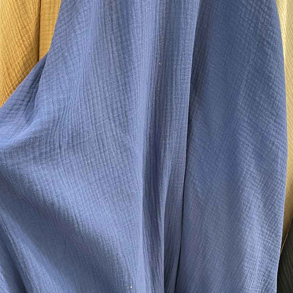 پارچه موسلین رنگ آبی