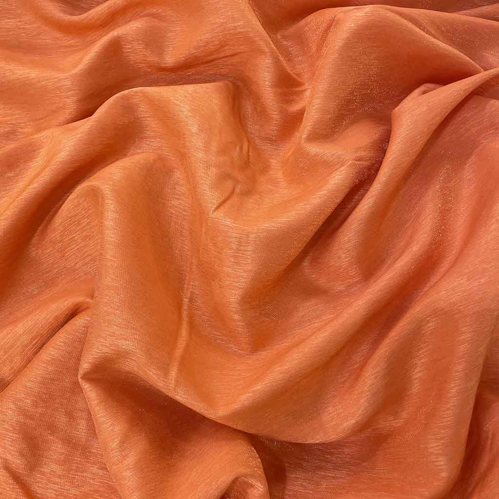 پارچه کتان کریستال نارنجی