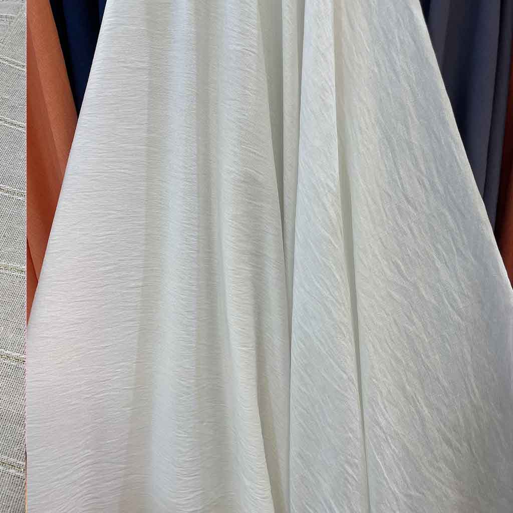 پارچه کرسپو ساده سفید