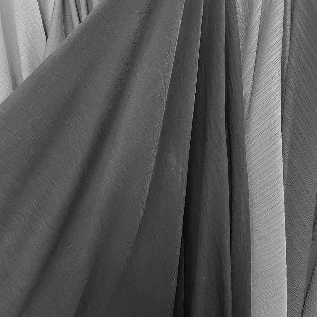 پارچه کرسپو ساده مشکی