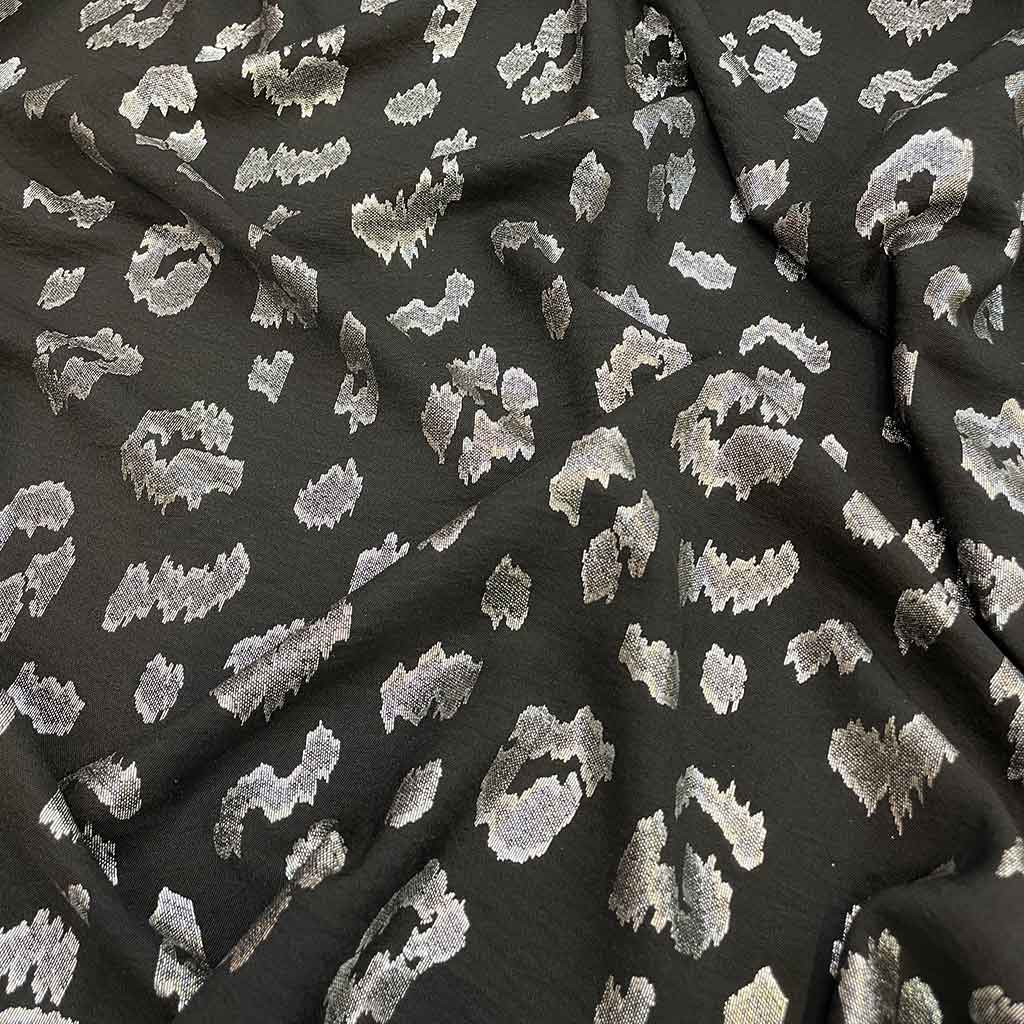 پارچه ابر و بادی فویلی مشکی