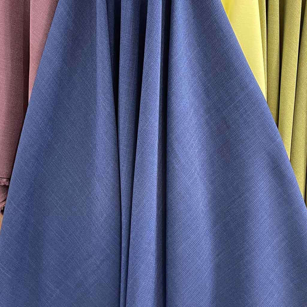 پارچه شانتون تایوان آبی تیره