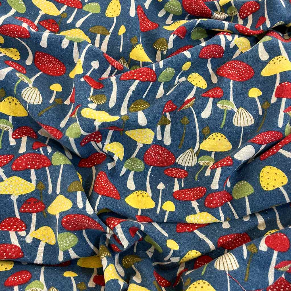 پارچه بزمک پنبه ای طرح قارچ