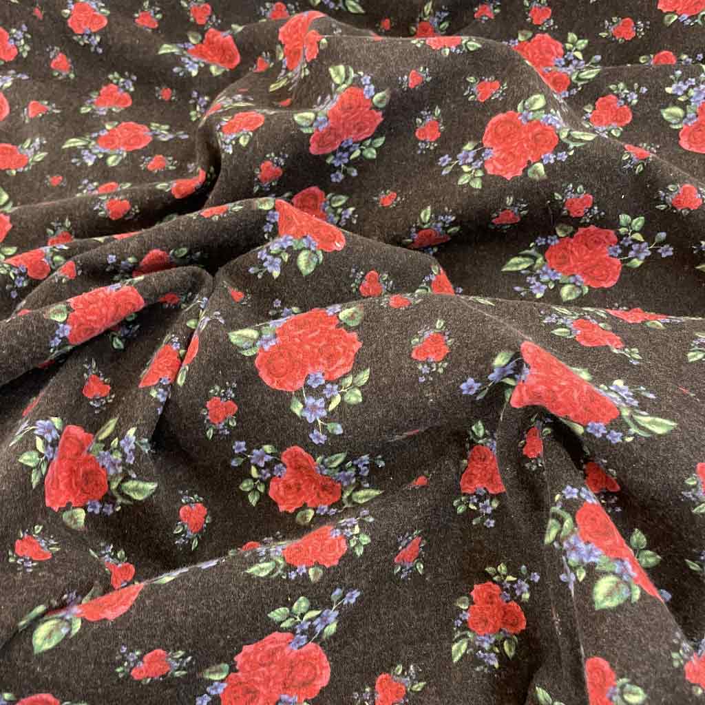 پارچه بزمک پنبه ای طرحدار ذغالی