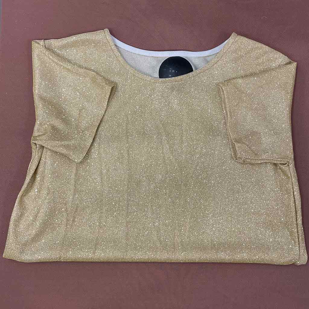 تیشرت زنانه اکلیلی زرد