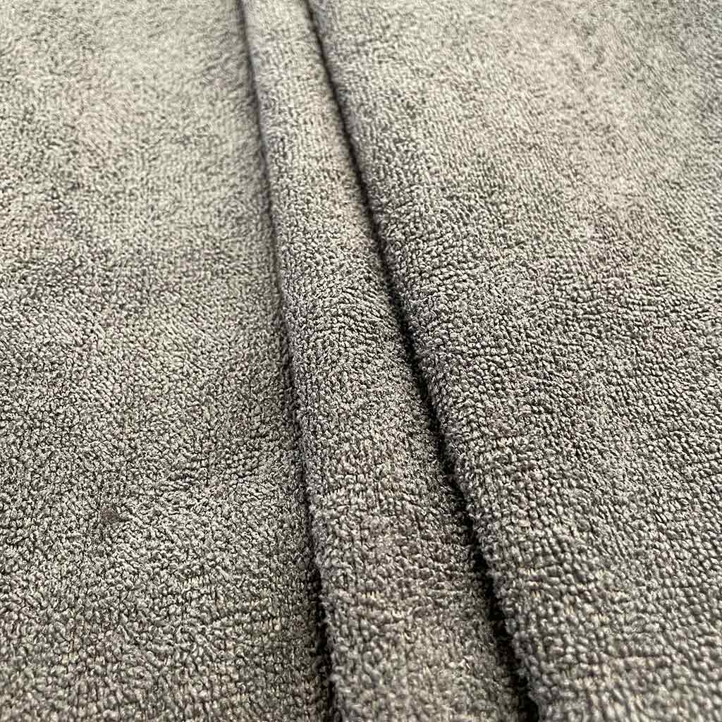 پارچه حوله ای طوسی پر رنگ