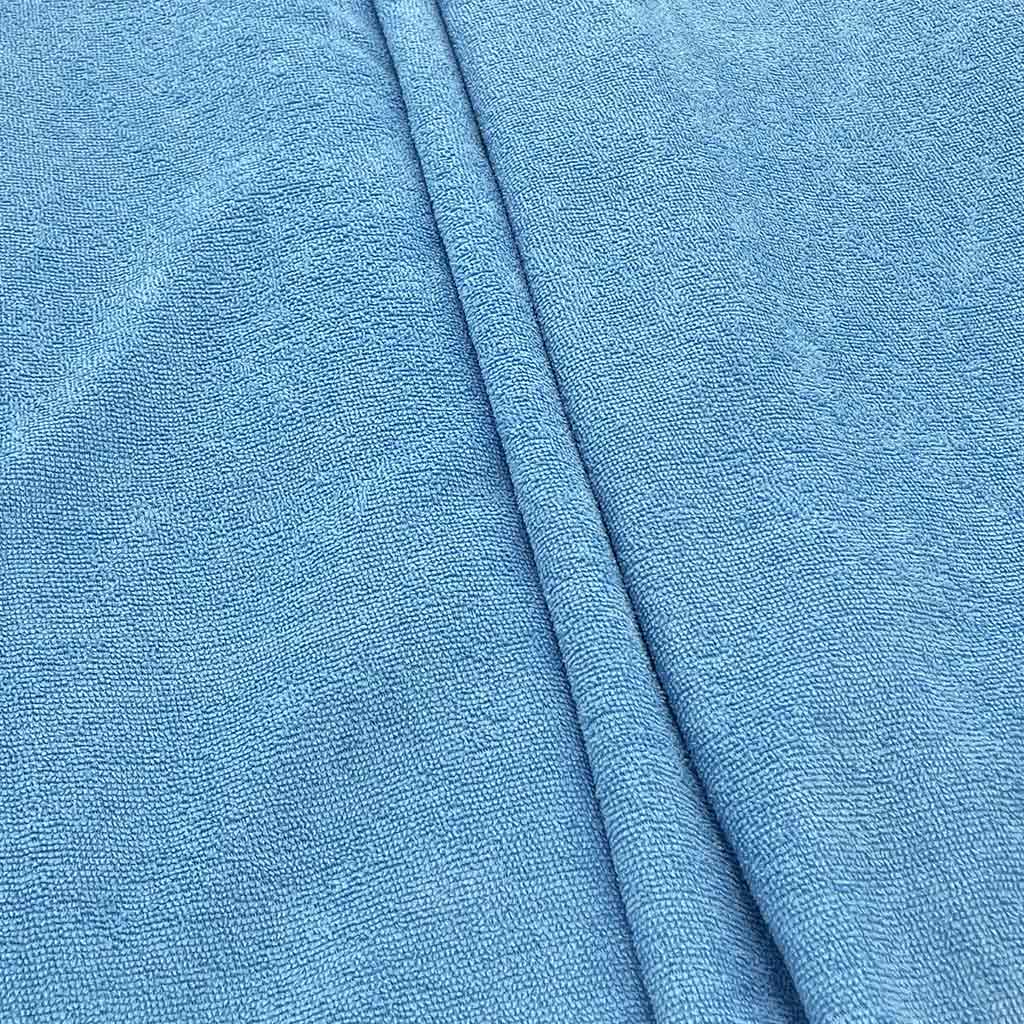 پارچه حوله ای آبی